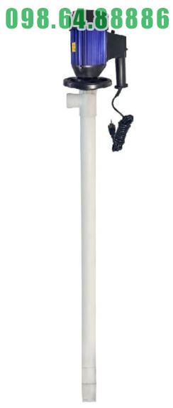 Bơm thùng phuy cho dung dịch mạ, axit – kiềm model JDT-600W-PTFE